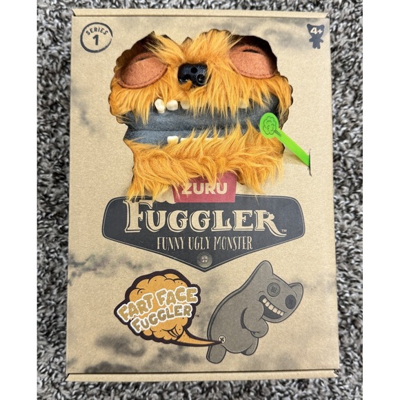 Fuggler Other - ZURU Fuggler Count UnderOO Brown Fart Face Funny Ugly‎ Monster Plush NIB
